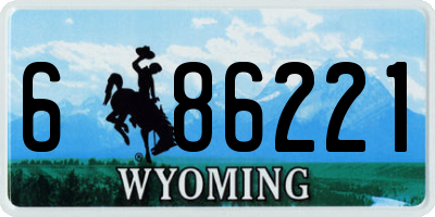 WY license plate 686221