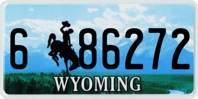 WY license plate 686272