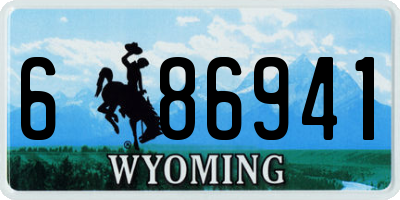 WY license plate 686941
