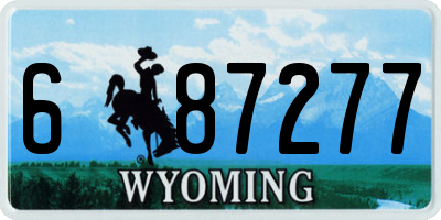 WY license plate 687277