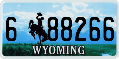 WY license plate 688266