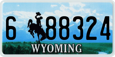 WY license plate 688324