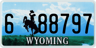 WY license plate 688797
