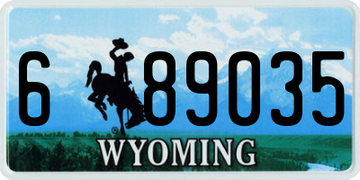 WY license plate 689035