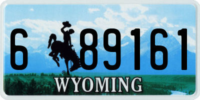 WY license plate 689161