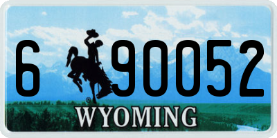 WY license plate 690052