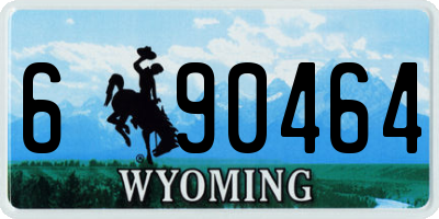 WY license plate 690464