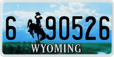 WY license plate 690526