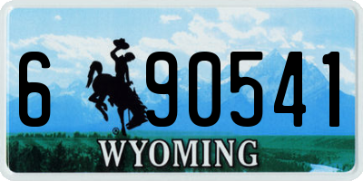 WY license plate 690541