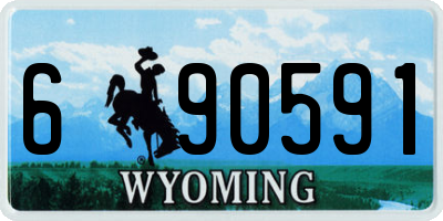 WY license plate 690591