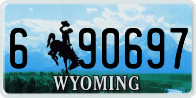 WY license plate 690697