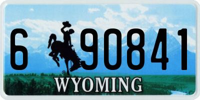 WY license plate 690841