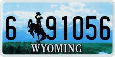 WY license plate 691056