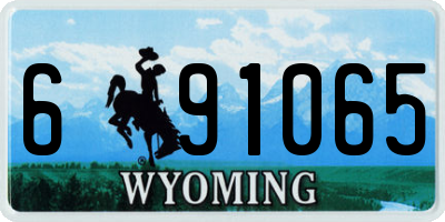 WY license plate 691065