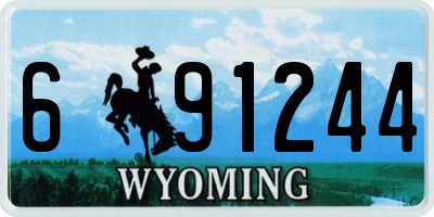 WY license plate 691244