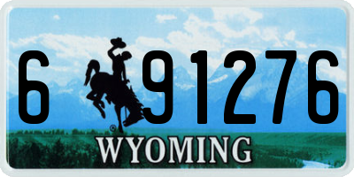 WY license plate 691276