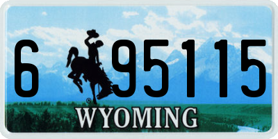 WY license plate 695115