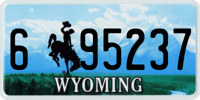 WY license plate 695237