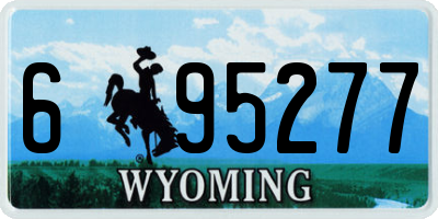 WY license plate 695277