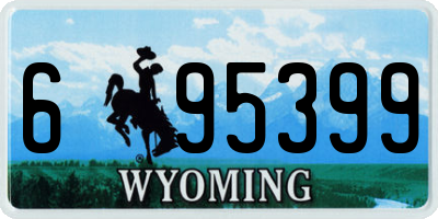 WY license plate 695399