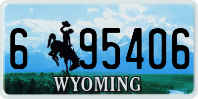 WY license plate 695406