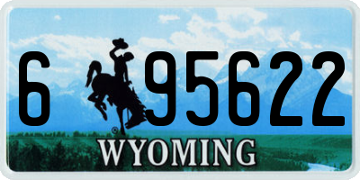WY license plate 695622