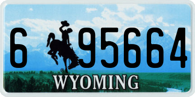 WY license plate 695664