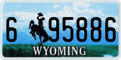 WY license plate 695886