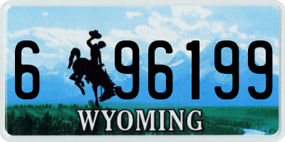 WY license plate 696199