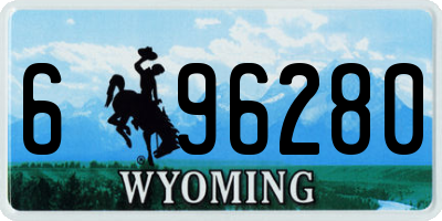 WY license plate 696280