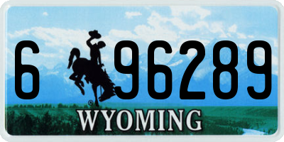 WY license plate 696289