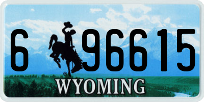 WY license plate 696615