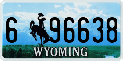 WY license plate 696638