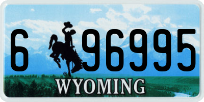 WY license plate 696995