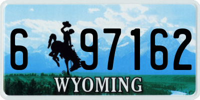 WY license plate 697162
