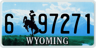 WY license plate 697271