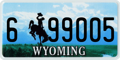 WY license plate 699005