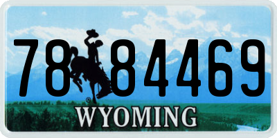 WY license plate 7884469