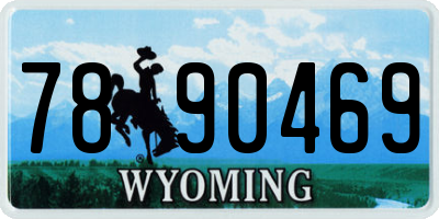 WY license plate 7890469