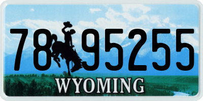 WY license plate 7895255
