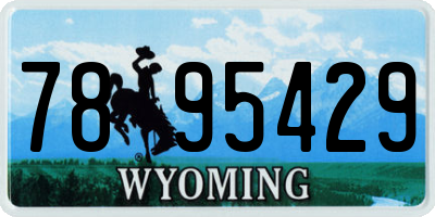 WY license plate 7895429