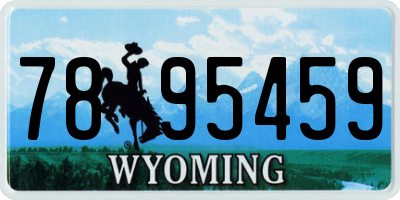 WY license plate 7895459