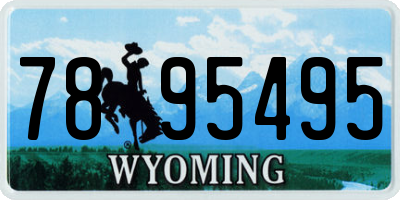 WY license plate 7895495