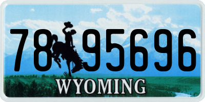 WY license plate 7895696