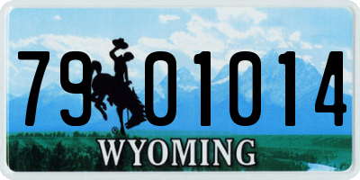 WY license plate 7901014