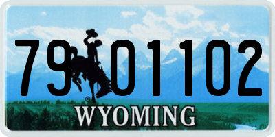 WY license plate 7901102