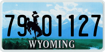 WY license plate 7901127
