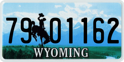 WY license plate 7901162