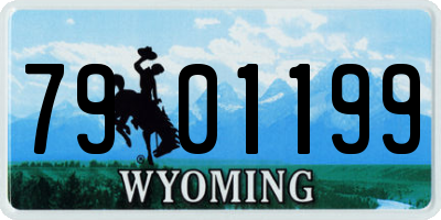 WY license plate 7901199