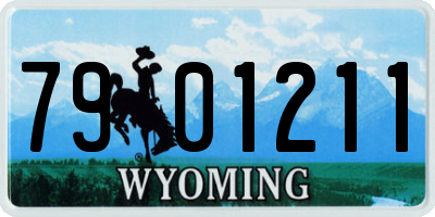 WY license plate 7901211